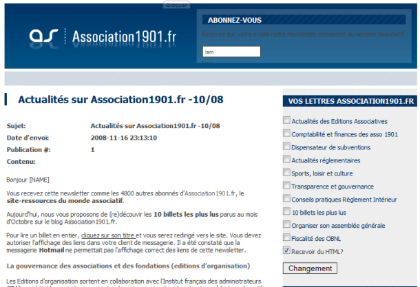Rejoignez les 5000 utilisateurs inscrits sur Association1901.fr